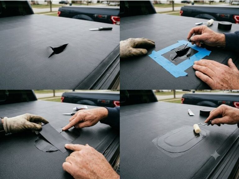 How to Fix a Hole in a Tonneau Cover